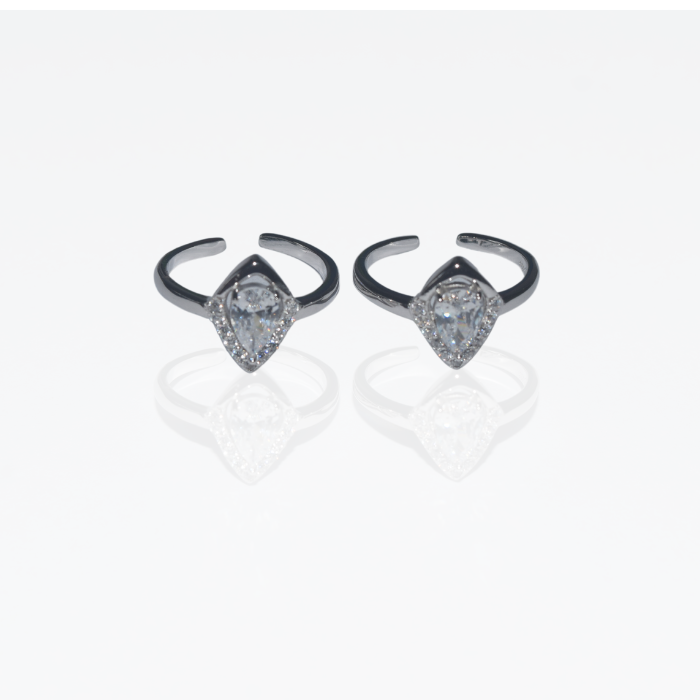 Diamond Shape Silver toe ring