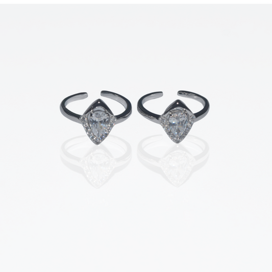 Diamond Shape Silver toe ring