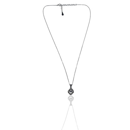 Silver Dazzling Dancing Diamond Necklace