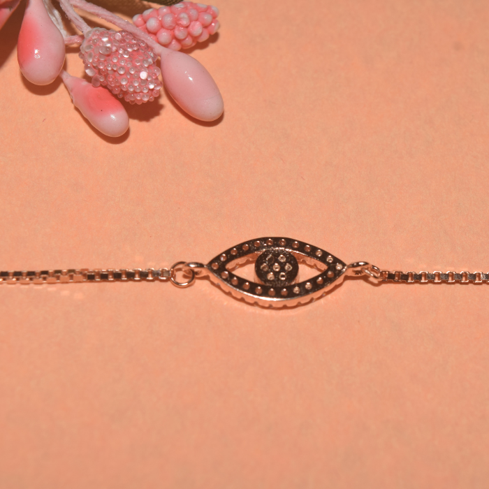 Silver Evil Eye Shielding Bracelet