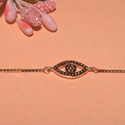 Silver Evil Eye Shielding Bracelet