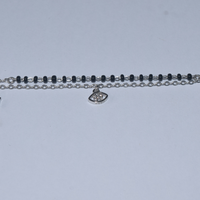 Silver Dancing Stars Mangal Sutra Bracelet