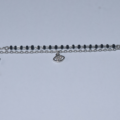 Silver Dancing Stars Mangal Sutra Bracelet