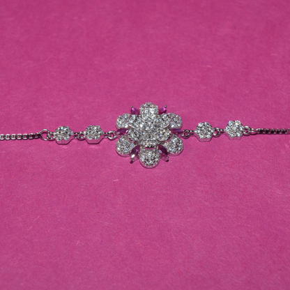 Silver Blooming Flower Lover Bracelet