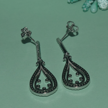 Dew Drop Silver Earrings