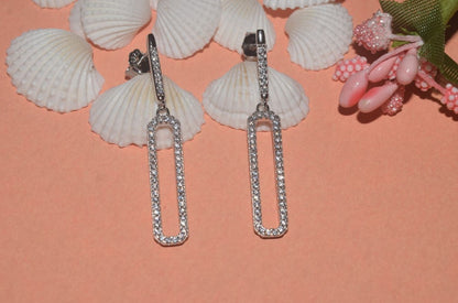 Dazzling Silver Earrings